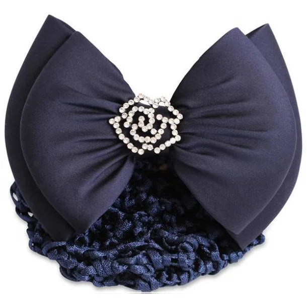 Flower Hairbow Navy